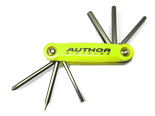 Klucze zestaw AUTHOR MULTIPED 10 czarno-srebrne multitool