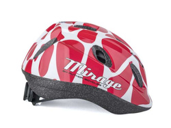 Kask rowerowy AUTHOR MIRAGE czerwono-biały 48-54