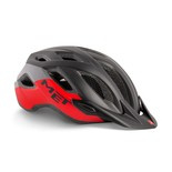 kask rowerowy MET Crossover czarno czerwony XL 60-64cm